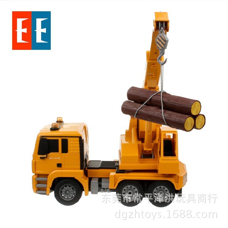 雙鷹遙控大吊車E516-001 四驅1:20電動遙控工程可升降帶聲音