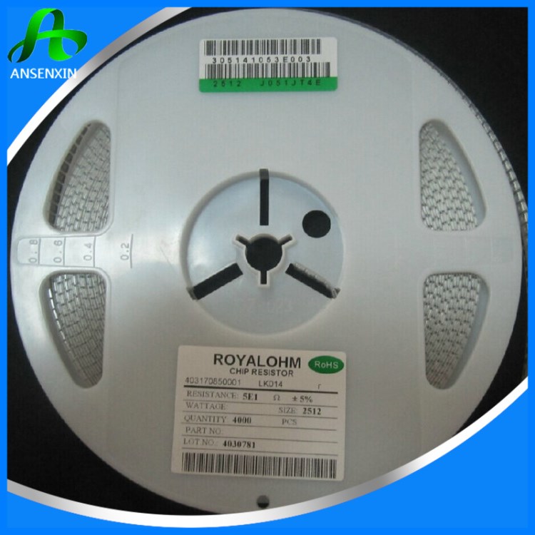 現(xiàn)貨銷售 大體積厚生貼片電阻 2512 5.1R 5%