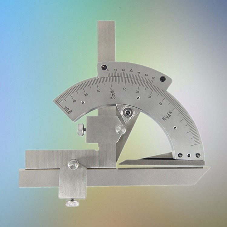 高碳鋼無視差經(jīng)濟款微調(diào)量角器角度尺0-320