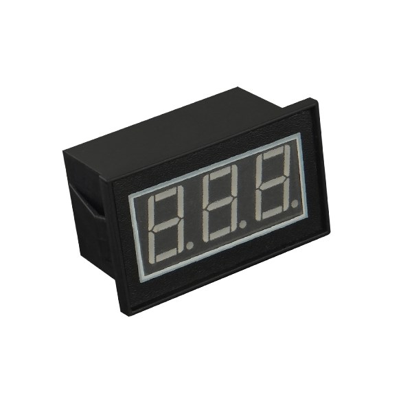 V56D兩線式灌封防水DC2.5-30V數字數顯直流電壓表安裝式表框