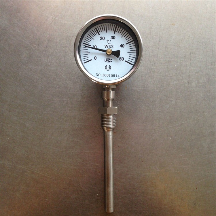 機(jī)械指針雙金屬溫度計(jì)WSS-311雙金屬溫度表鍋爐管道