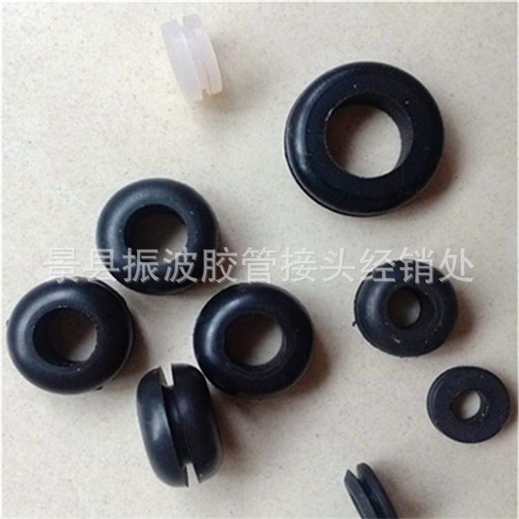 生產定制電源線硅膠護線套 橡膠護線圈耐油耐高溫 單雙面護線圈