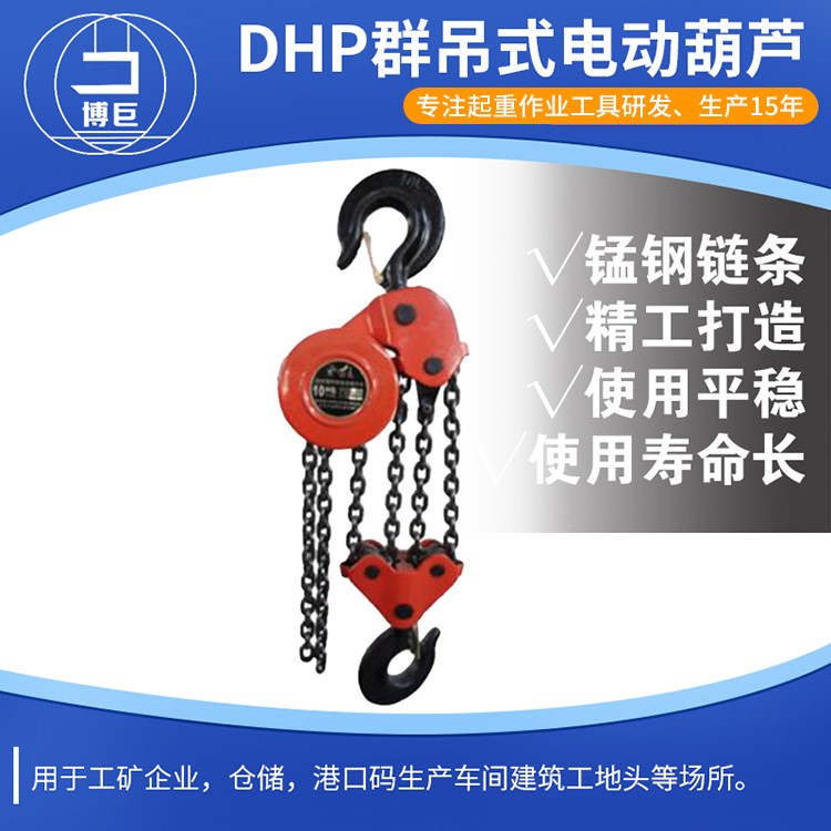 上海沪工牌 DHP群吊环链电动葫芦 厂家直销