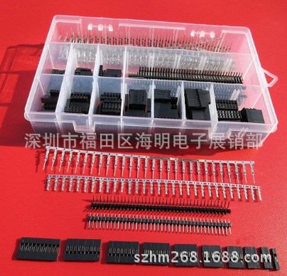 1P2P3P4P5P6P8P10P 2.54MM杜邦端子公母連接器排針775PCS