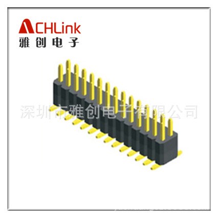 1.0間距排針雙排雙塑 SMT 臥貼鍍金鍍錫排針生產(chǎn)廠家、品質(zhì)穩(wěn)定