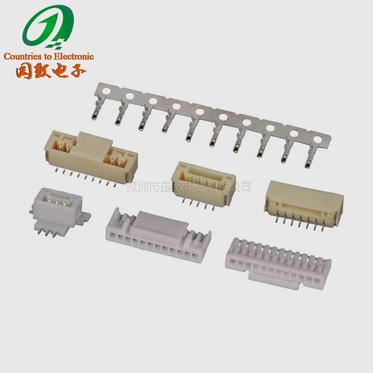 厂家直销排针排插1.25mm间距 卧贴立贴伸长GH条形连接器批发16