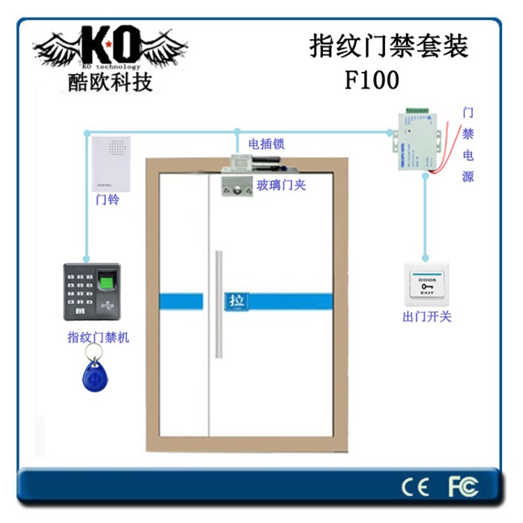 真地F100指紋開門器門禁系統(tǒng)套裝出售 X7 重慶門禁系統(tǒng)安裝