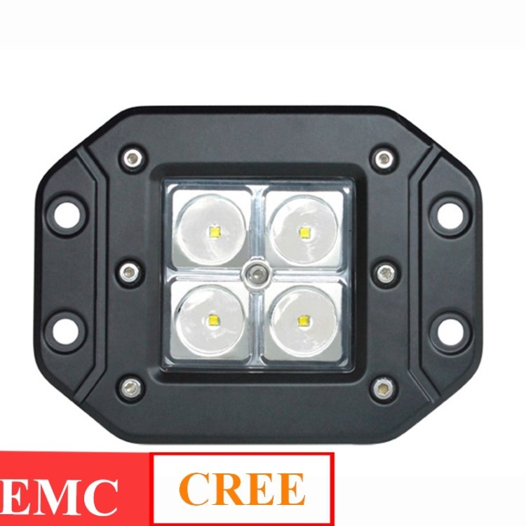 汽車16W LED 車燈EMC功能方形LED CREE工作燈防水防震越野車改裝