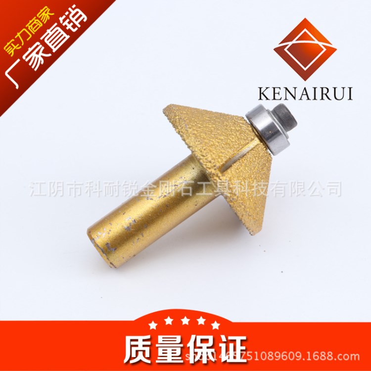 釬焊金剛石石英石刀頭/ 斜邊云石機磨頭雕刻頭