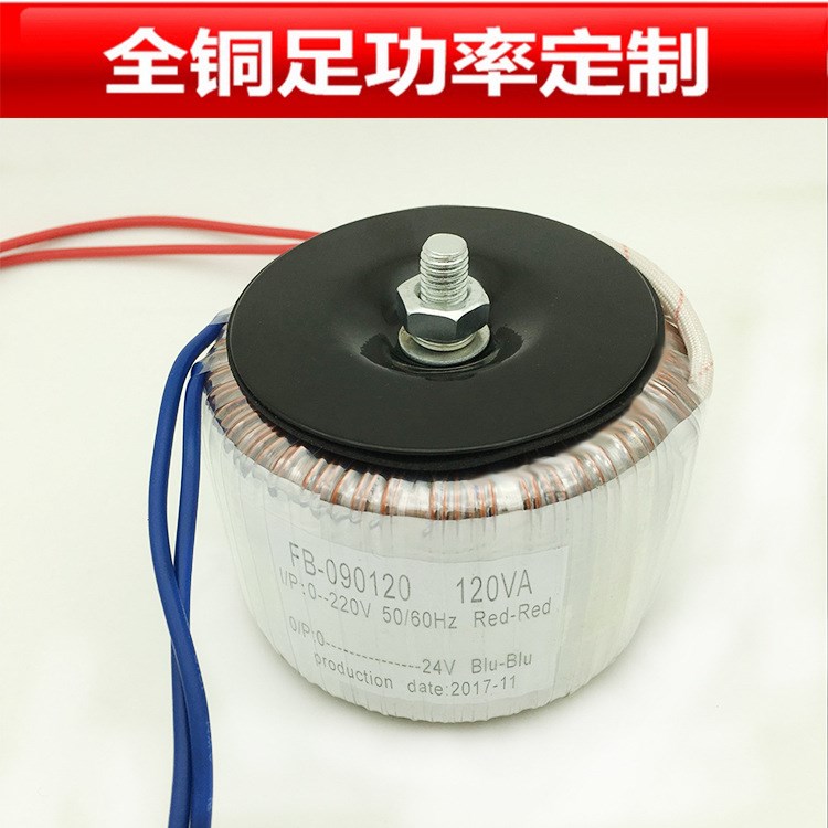 門(mén)控制 安防監(jiān)控設(shè)備用低頻環(huán)形變壓器120W 24V 可定制尺寸