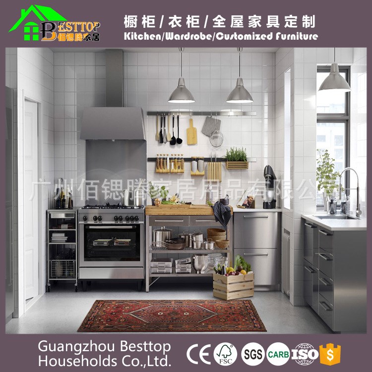 304不銹鋼整體櫥柜 加工定制現代化工程定制整體櫥柜 廠家直銷