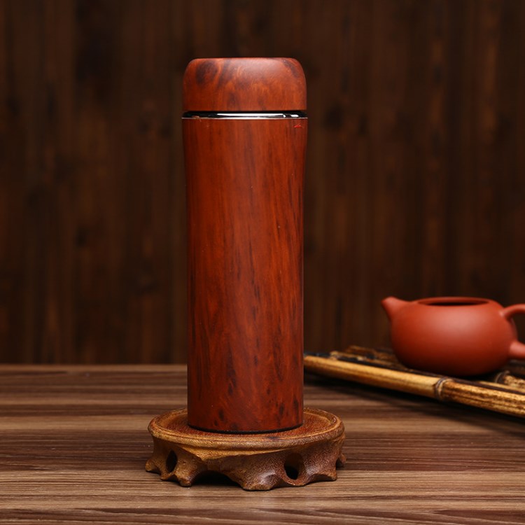 復古不銹鋼保溫杯創意商務禮品紫砂杯居家辦公水杯直身杯廠家直銷