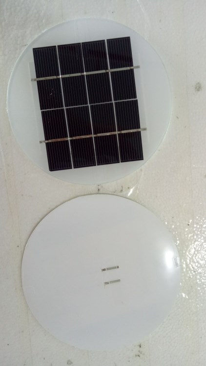 廣東東莞工廠大量訂制玻璃層壓板圓107/140/160單多晶PET層板4-6V