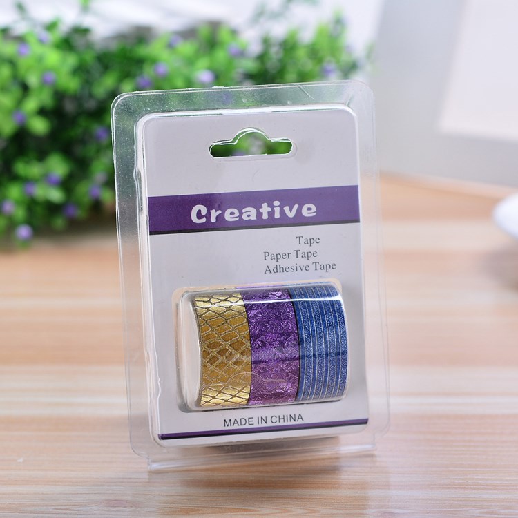 韓國創意 外貿品 環保3M易撕蔥粉和紙膠帶 PCV包裝 Diy 膠帶