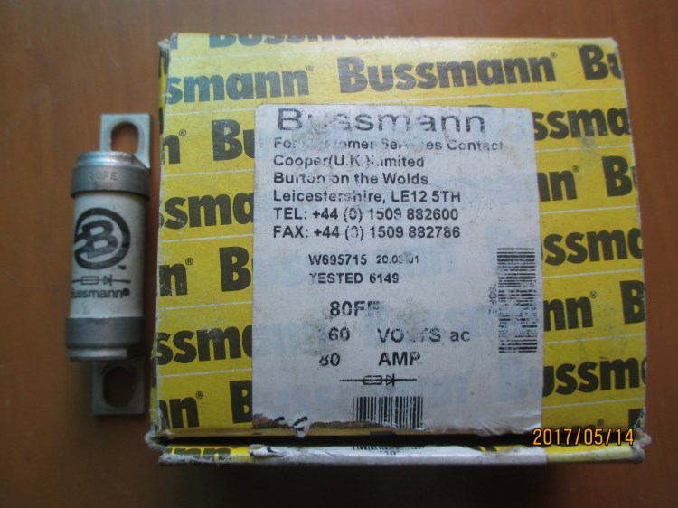 全新原裝BUSSMANN熔斷器80A