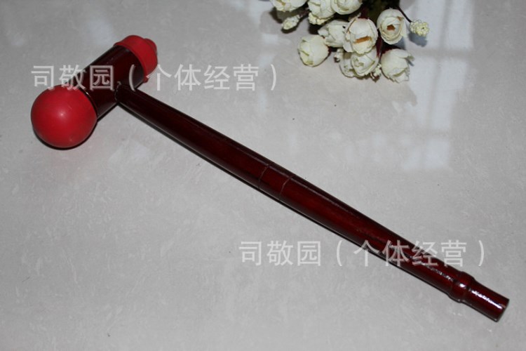 木質按摩錘紅木錘足底敲打錘橡皮錘保健捶敲背膽經錘健身錘雙頭捶