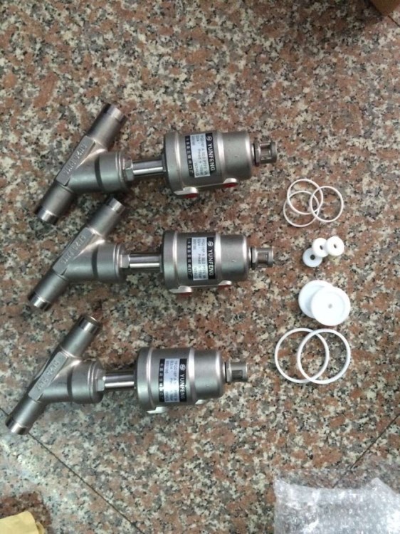 云鋒閥門廠批發304不銹鋼耐高溫焊接氣動角座閥