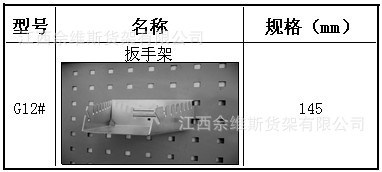 扳手架 五金方孔板工具整理架掛鉤電鍍物料整理架