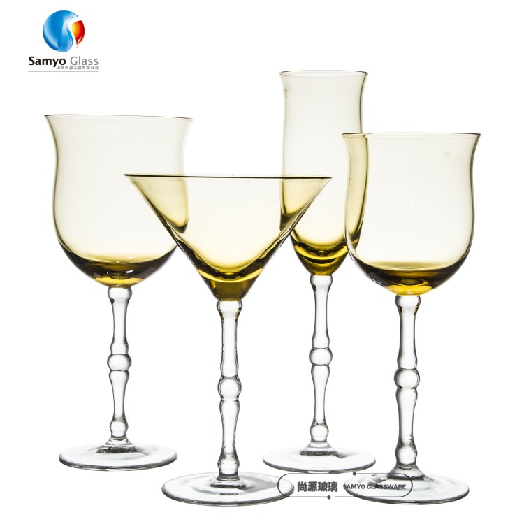 SAMYO尚源 高腳玻璃杯酒具郁金香杯 時尚紅酒杯套裝定制