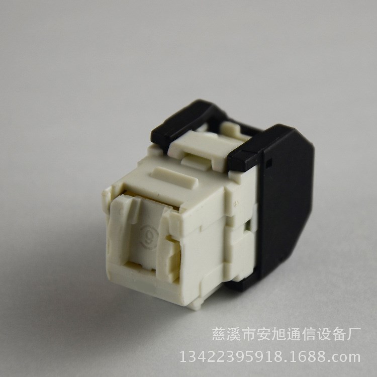 超六类3M款式网络电脑模块 CAT6 RJ45信息网线模块可 OEM贴牌白色