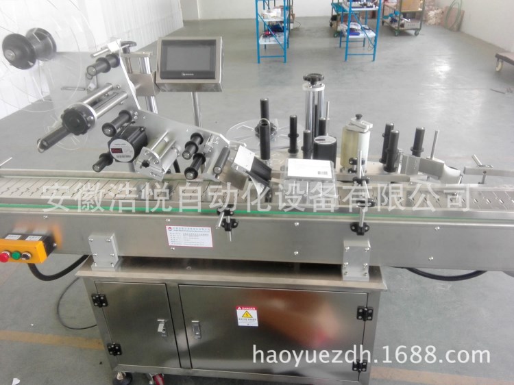 新研制不銹鋼面板貼標(biāo)機(jī)  出口側(cè)面加頂面雙標(biāo)貼標(biāo)機(jī)