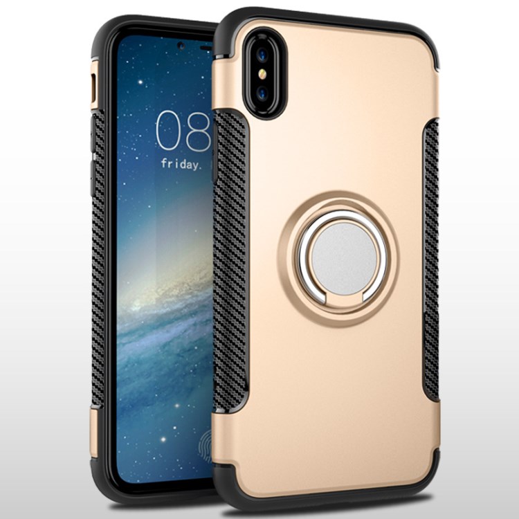 iPhone x指環(huán)鎧甲手機殼小米6X二合一tpu pc車載磁吸創(chuàng)意保護套