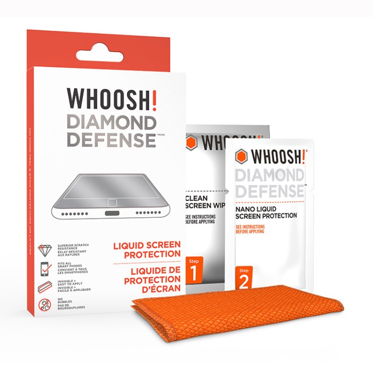 WHOOSH DIAMOND DEFENSE纳米液体手机贴膜苹果6s/7Plus通用保护膜