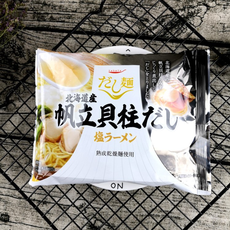 日本食品 國分tabete鹽面條 北海道產(chǎn) 帆立貝柱鹽味拉面101g