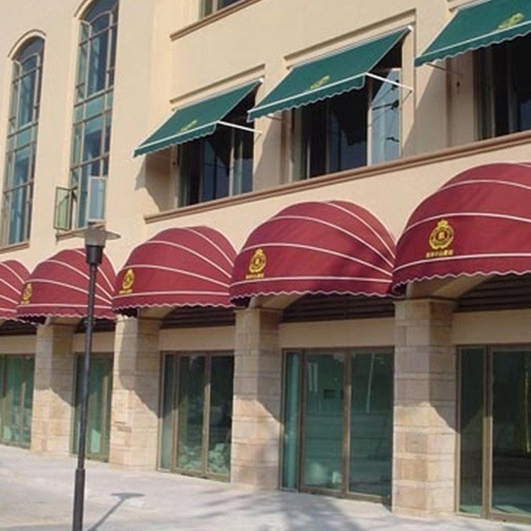 法式篷折叠式西瓜蓬 酒店咖啡厅装饰雨棚 半圆弧形伸缩蓬阳台专用