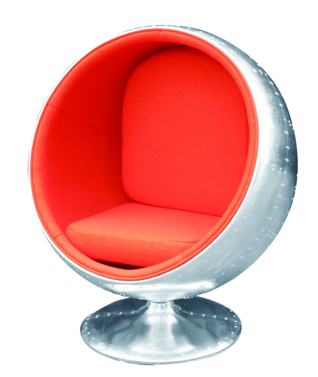 鋁皮大圓球椅 aluminium ball chair 客廳時(shí)尚休閑球椅 JH-B002L
