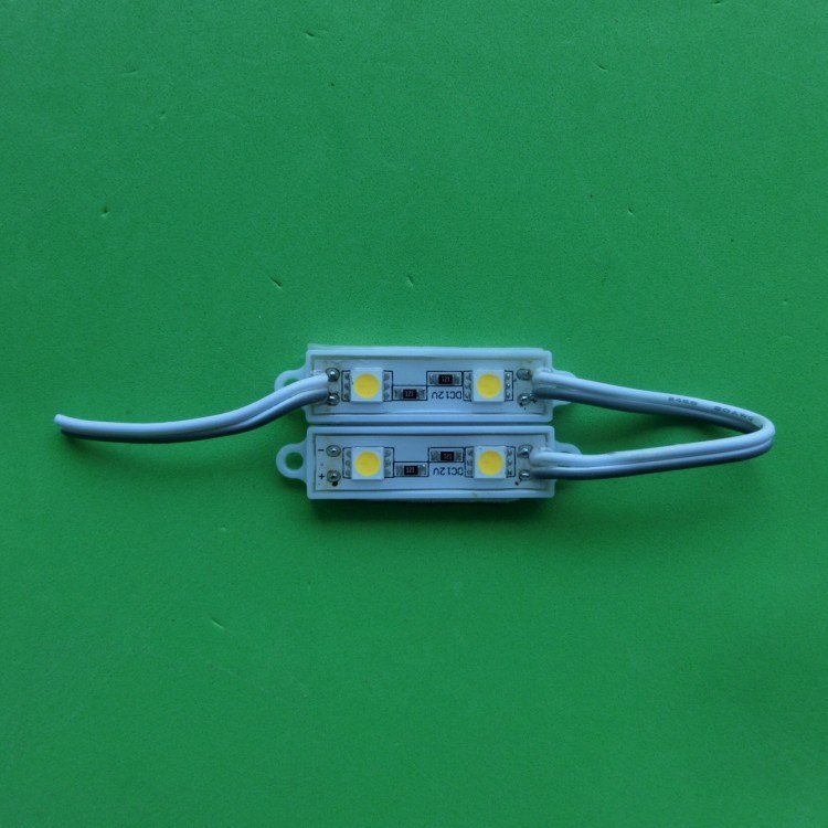廠家生產供應 5050 led模組 發光led模組 兩燈防水暖白光 防水