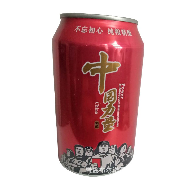 330ML*24易拉罐裝啤酒 麥汁度8&deg;p酒精度3.1%vol中國力量聽裝啤酒