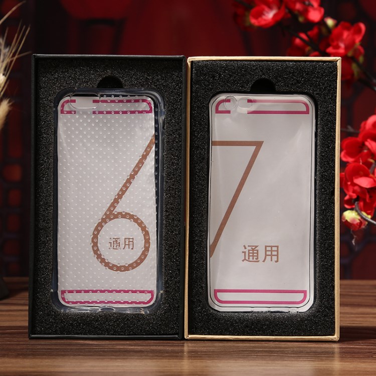 現(xiàn)貨批發(fā)iphone6P iphone7P通用手機殼包裝盒 牛皮紙?zhí)斓厣w禮品盒