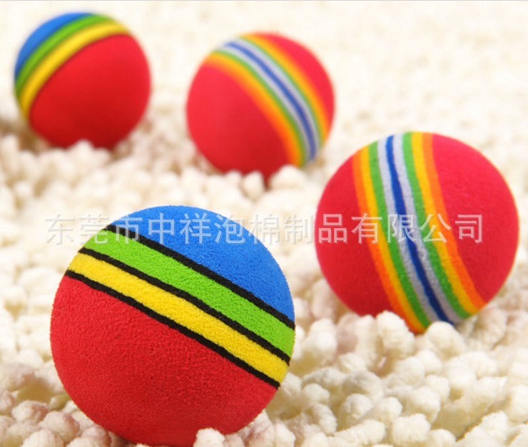 實心彈性球 EVA子彈球 淘氣堡寶寶彈力球 兒童彩色海綿球