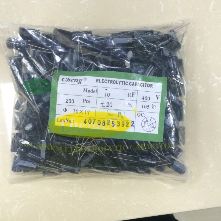 KM10uf/400v10*17承兴chengx厂家直销全系列直插铝电解电容器原装