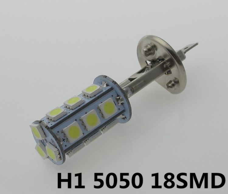 生产供应H1 18头雾灯 汽车LED雾灯 5050-18SMD-H1 防雾灯爆闪雾灯