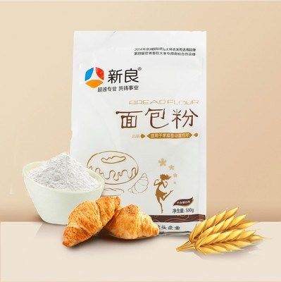 烘焙原料 新良面包粉 披萨粉高筋粉 面包机用高筋面粉500g