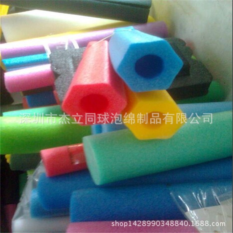 深圳供應(yīng) EPE珍珠棉棒 彩色珍珠棉管 高密度泡棉管 海綿柱子