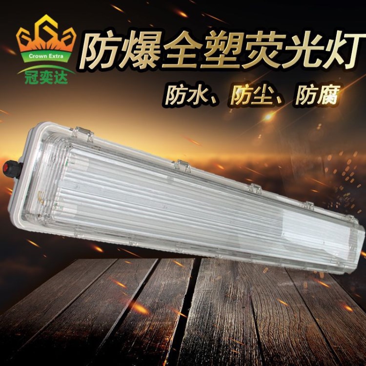 冠奕达防爆全塑荧光灯BYS 防爆防腐防水防尘 防爆照明 2x40W