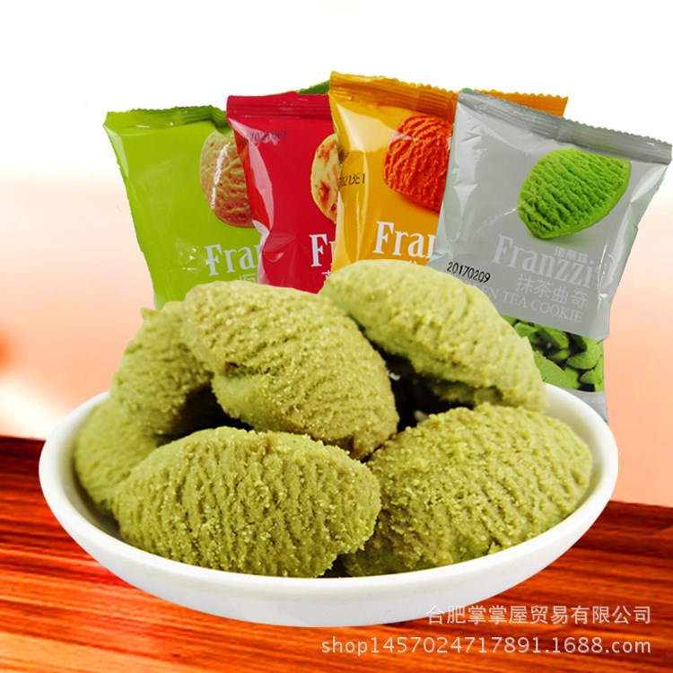 法麗茲散稱曲奇500g原味抹茶味餅干學生零食甜點散裝批發(fā)