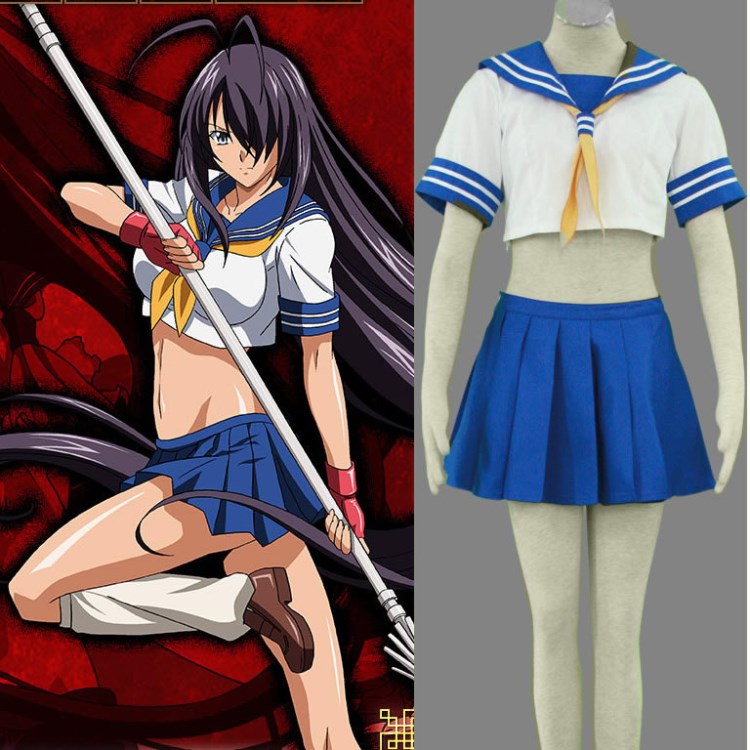 cosplay 動漫服裝 夜一騎當(dāng)千-關(guān)羽云長裝2代短裝成都高校女校服