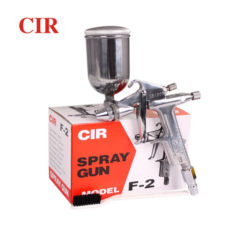 原裝臺灣CIR噴槍F-2噴漆槍上壺高霧化噴嘴氣動噴漆槍涂料0.5口徑