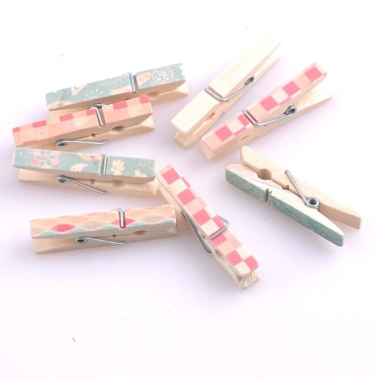 批發(fā)小清新色夾子 照片夾 DIY手工裝飾品配件 50個(gè)/套 MT0755