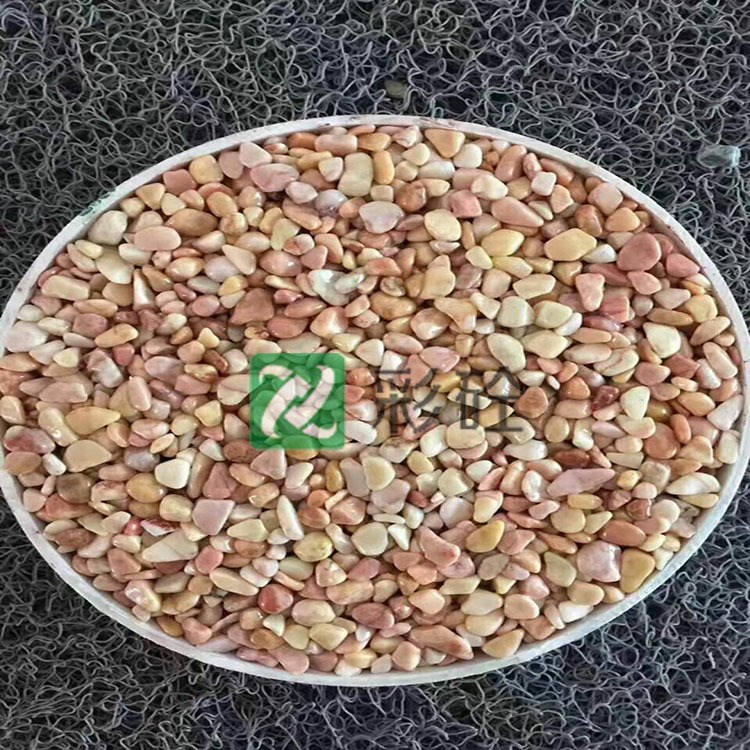 廣西玉林彩色透水混凝土路面/天然膠粘石透水地坪 材料廠家供應