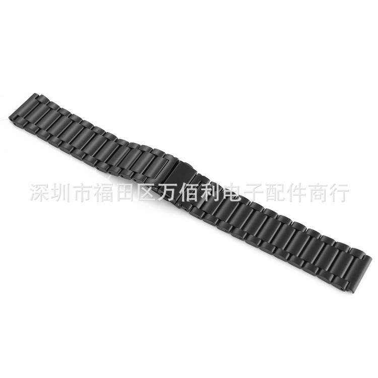 適用HUAWEI三株表帶/華為watch 智能手表帶 表鏈 表帶 鋼帶18mm