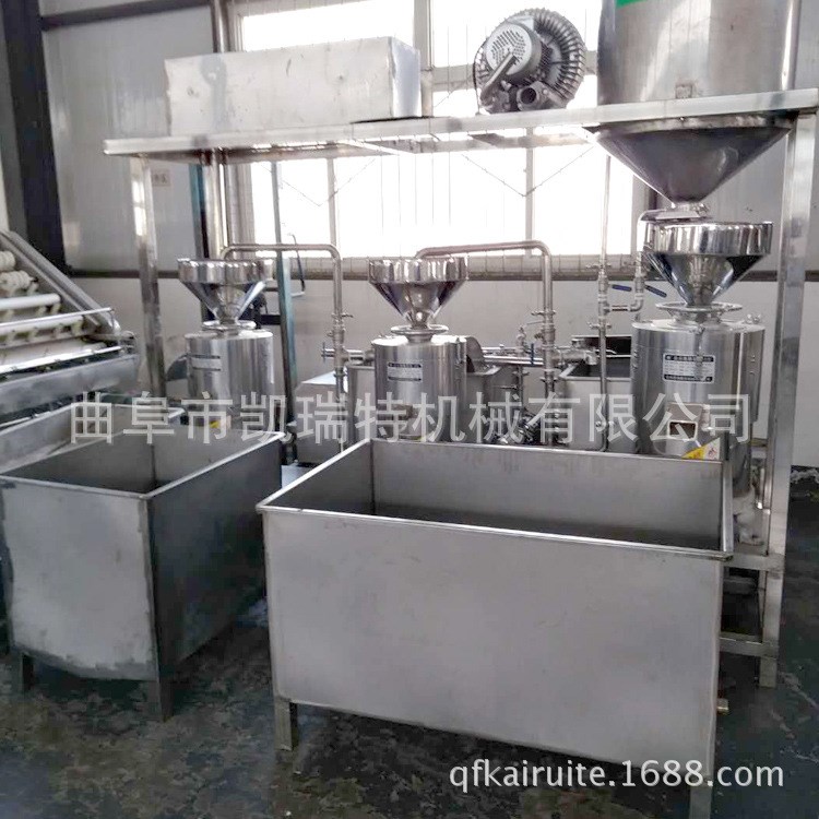 全自動(dòng)吸磨煮不銹鋼三聯(lián)磨豆?jié){機(jī) 腐竹豆?jié){生產(chǎn)線 大型三聯(lián)磨系統(tǒng)