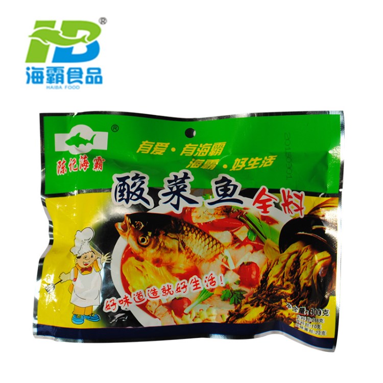 300g海霸酸菜魚全料 火鍋底料 全料精制魚全料 家庭酒店調味品料