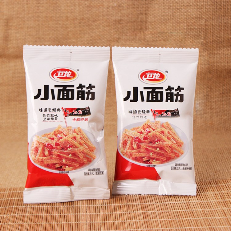 10斤/箱 卫龙小面筋 麻辣风味辣条 经典休闲零食 散装小面筋批发