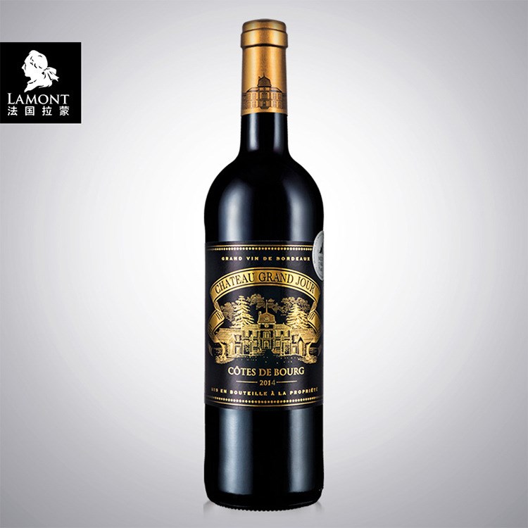 原瓶法国红酒波尔多aoc拉蒙加颂酒庄珍藏干红葡萄酒起泡酒