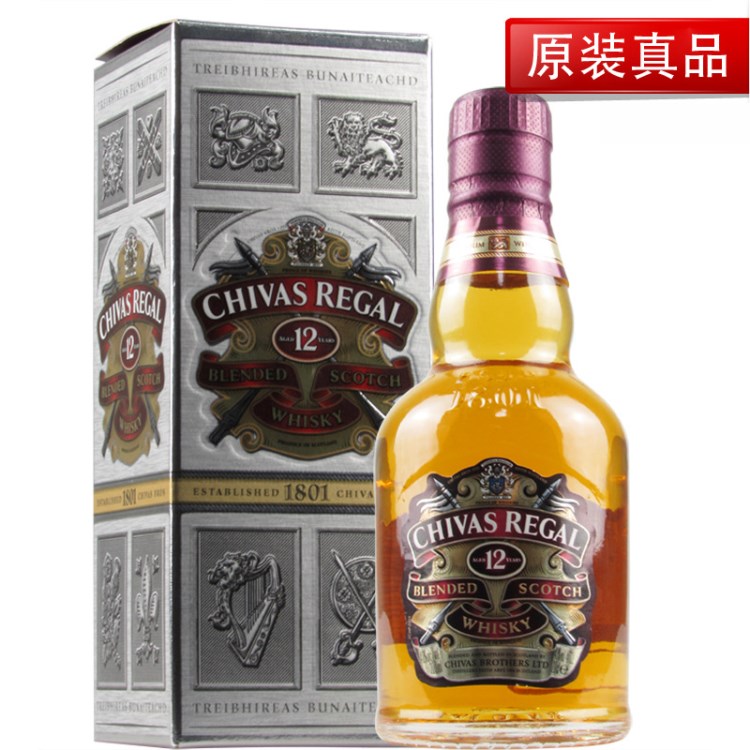 英国洋酒 芝华士12年苏格兰威士忌CHIVAS REGAL 375ML烈酒